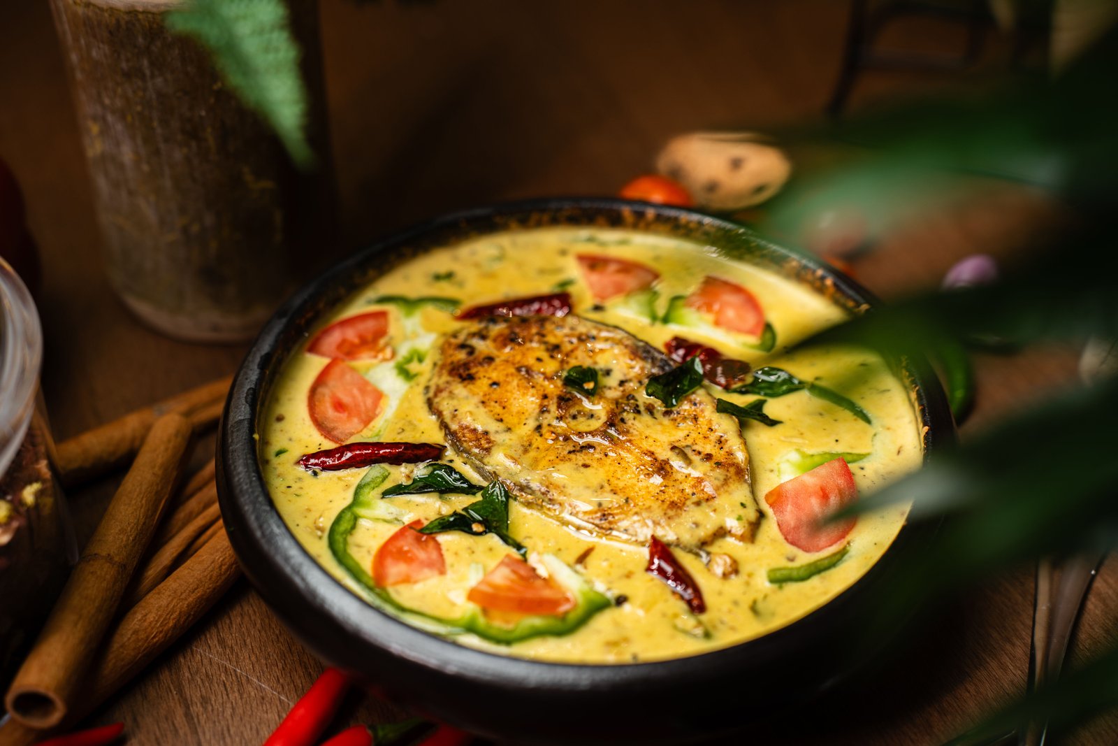 Indian curry with spices