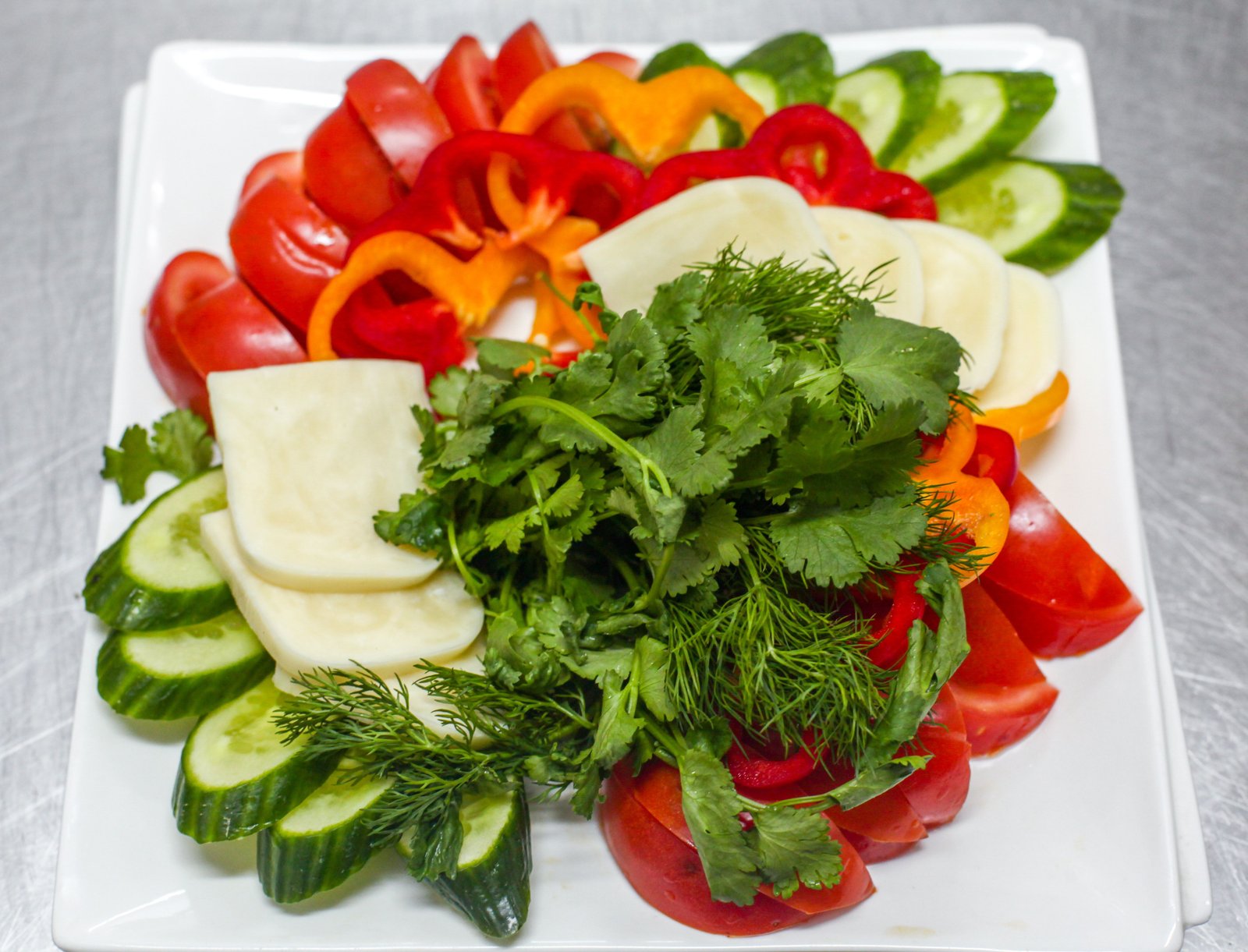 Fresh colourful salad bowl