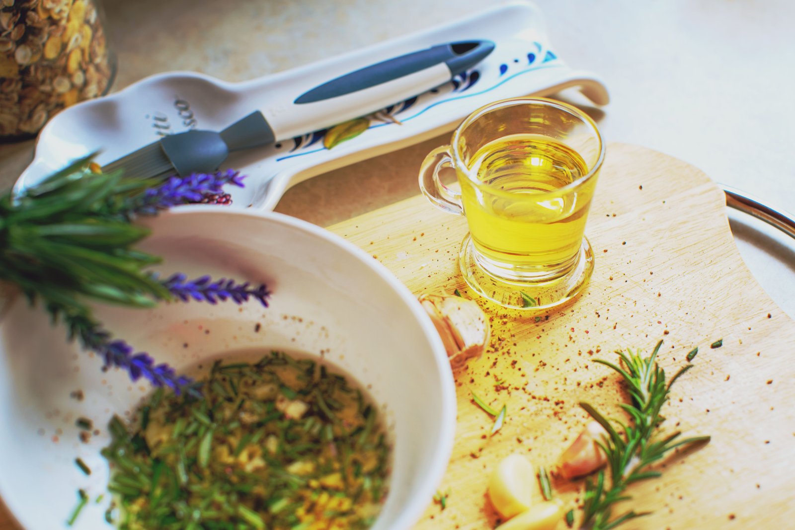 Cooking oil and natural culinary ingredients